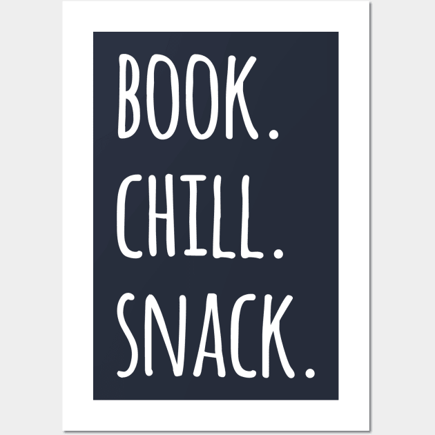 Nerd Squad Book Chill Snack Wall Art by notami